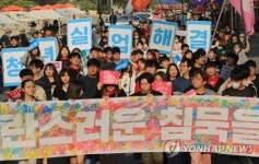 노동절 앞둔 청년들의 함성