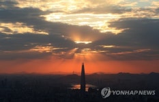 붉디붉은 저녁노을
