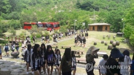 곡성 봉조농촌체험휴양마을에 제주학생 방문