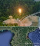 북한 정밀유도 탄도미사일 발사 추정 원산 갈마반도