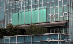 불 켜진 최순실 빌딩