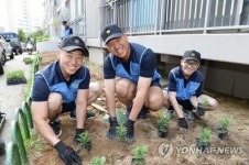 해군 1함대 132편대 사랑의 꽃 나눔 봉사