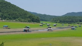 [카메라뉴스] 가뭄으로 드러난 초평저수지 낚시 좌대