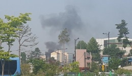 의정부 금오동 고층 아파트서 불…진화중
