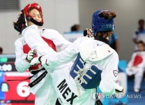 상대 일격에 당한 김잔디