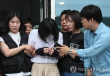 고개 푹 숙인 창원 골프연습장 살해 용의자