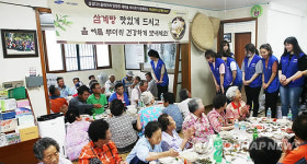 삼성디스플레이, 자매마을 등에 삼계탕 제공