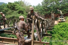 장간조립교 구축해 도하작전