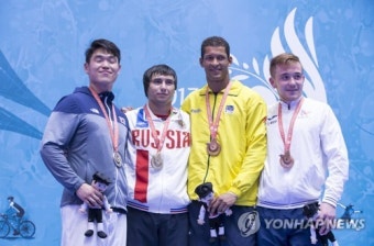 양정무, 데플림픽 유도 90kg 은메달