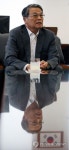 인터뷰 하는 일제강제동원피해자 지원재단 김용봉 이사장