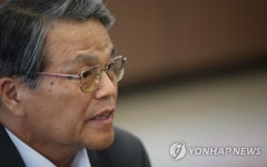 인터뷰 하는 일제강제동원피해자 지원재단 김용봉 이사장