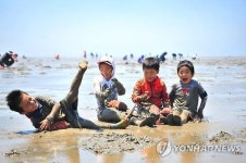 조개 캐고 모래성 쌓고 고창 갯벌축제 개막