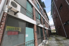 임대문의 붙은 서남대학교 주변 원룸촌