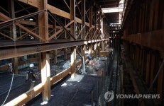 한강로 일대 방재시설 공사현장