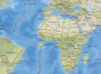 남대서양 어센션 섬에서 규모 6.8 지진