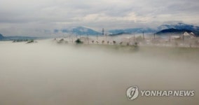 몽환적인 소양강 물안개