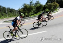 대관령 정상을 향한 힘겨운 레이스