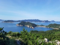 대둔도 성암산에서 내려다 본 다도해 해상국립공원