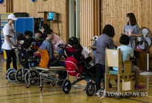 수업 받는 장애 특수학교 우진학교 학생들
