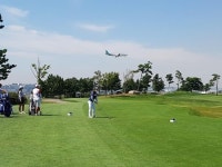 여자골프 BMW 챔피언십 비행기 소리 신경 안쓰여요