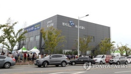 부산 명지신도시 분양현장 혼잡