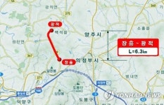 국지도 39호선 양주 장흥∼광적 노선도