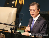 문 대통령, 유엔 기조연설 내년 평창서 만납시다