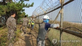 동해 노봉지역 해안 군 경계철책 1천10ｍ 철거