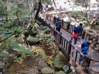 가을색 치장하는 속리산 세조길