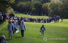 줄지어 이동하는 갤러리