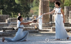 우천대비 사전에 채화되는 성화