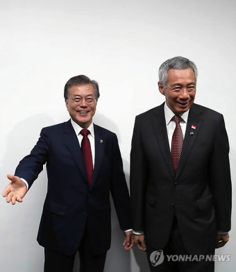 한국-싱가포르 정상의 만남
