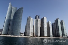 바다에서 본 해운대 마린시티