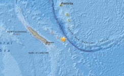 뉴칼레도니아 인근 태평양서 6.4 지진…쓰나미 위협없어
