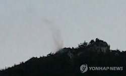 사드기지 100ｍ 옆에 산불…3시간 30분만에 진화