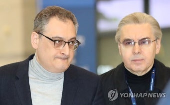모르굴로프 러시아 외무차관과 티모닌 주한 러시아 대사