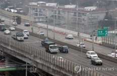 마무리 작업 중인 내부순환로 국민대입구 진입램프