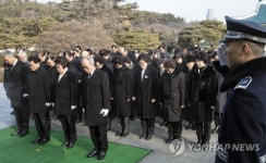 참배하는 전몰군경유족회 및 미망인회