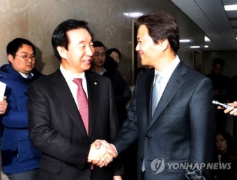 김성태 원내대표 만나는 임종석 대통령비서실장