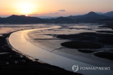 붉게 물든 순천만