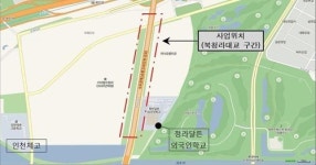 인천김포고속도로 북청라대교 밑 체육시설 조성
