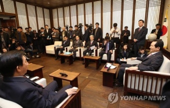 국회의장-여야 원내대표 회동