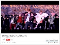 방탄소년단, 유튜브 2억뷰 뮤비 5편…낫투데이도 돌파