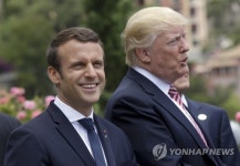 마크롱, 트럼프 통화서 북미회담 환영…