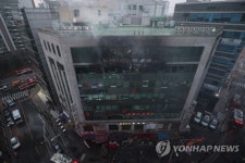 화정역 앞 상가건물 화재현장