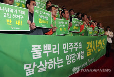 평화당, 기초광역의원 선거구획정 규탄