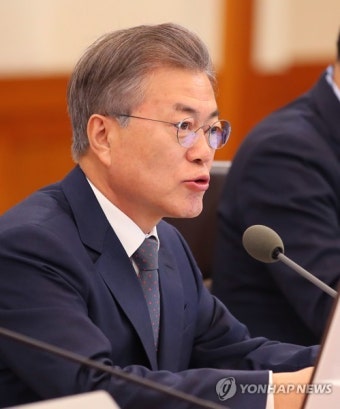 국무회의 발언하는 문 대통령