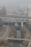 흐릿한 중랑천