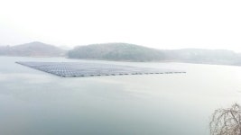 강화도 길정저수지에 인천 첫 수상 태양광발전소 준공