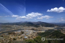 구례 오산에서 내려다본 풍경
